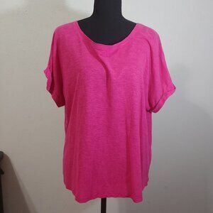Eileen Fisher Organic Cotton and Hemp Boxy Tee Shirt OVERSIZED
